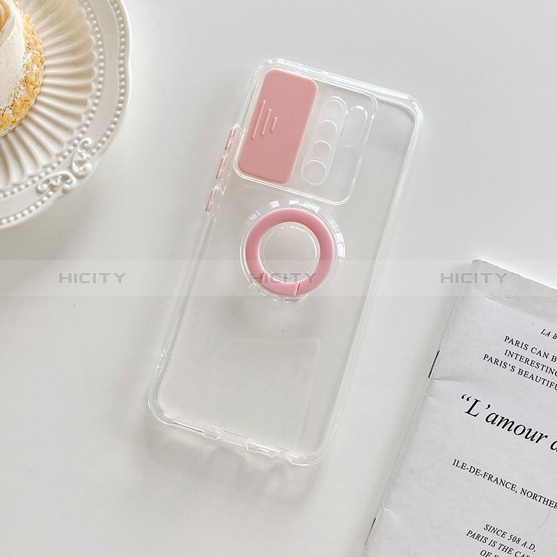 Funda Silicona Ultrafina Carcasa Transparente con Soporte para Xiaomi Poco M2