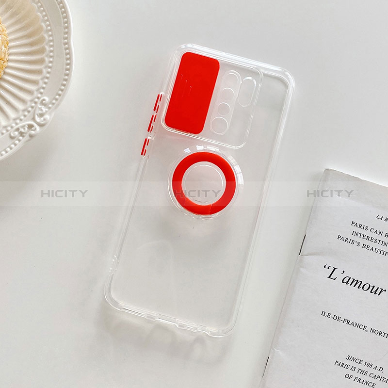 Funda Silicona Ultrafina Carcasa Transparente con Soporte para Xiaomi Redmi 9