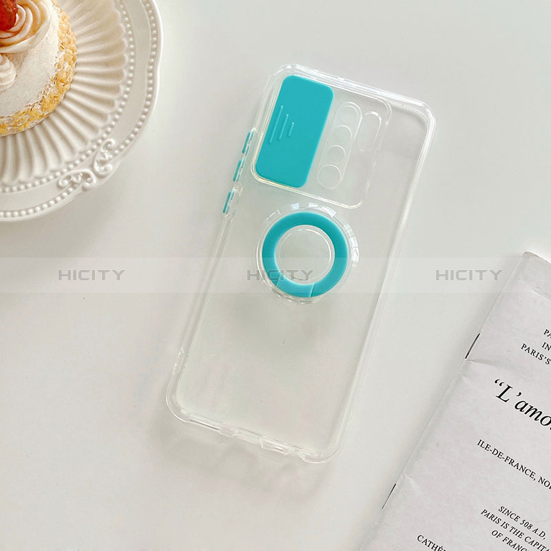 Funda Silicona Ultrafina Carcasa Transparente con Soporte para Xiaomi Redmi 9