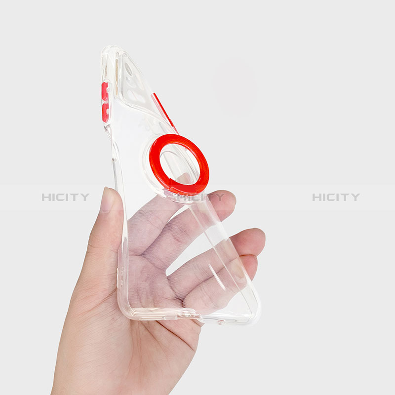 Funda Silicona Ultrafina Carcasa Transparente con Soporte para Xiaomi Redmi Note 10T 5G