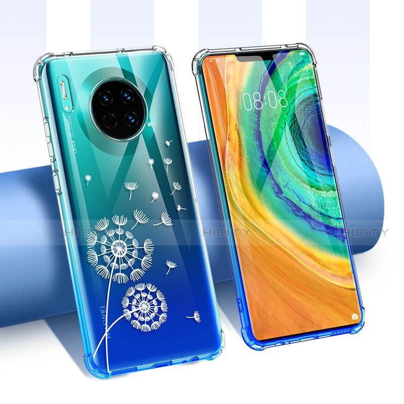 Funda Silicona Ultrafina Carcasa Transparente Flores para Huawei Mate 30 5G