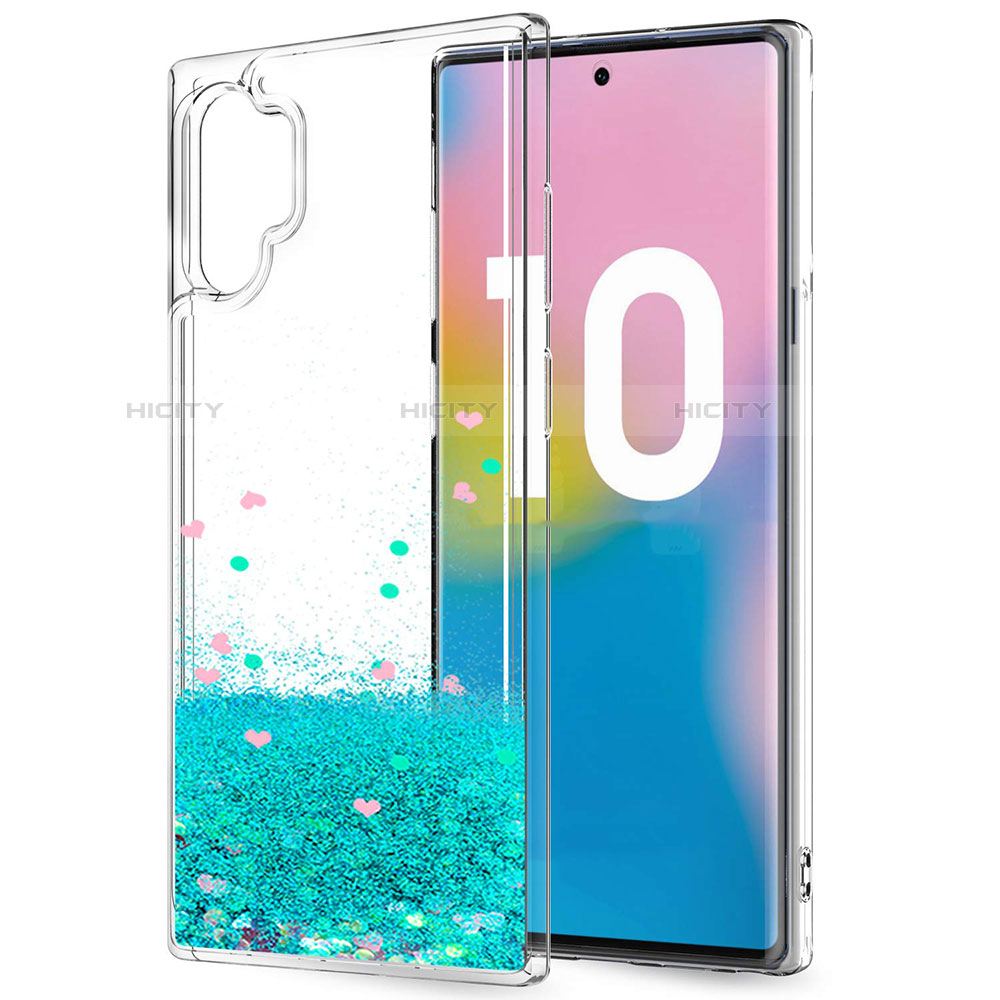 Funda Silicona Ultrafina Carcasa Transparente Flores para Samsung Galaxy Note 10 Plus