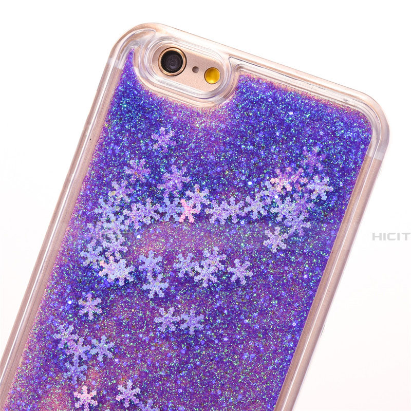 Funda Silicona Ultrafina Carcasa Transparente Flores T01 para Apple iPhone 6S