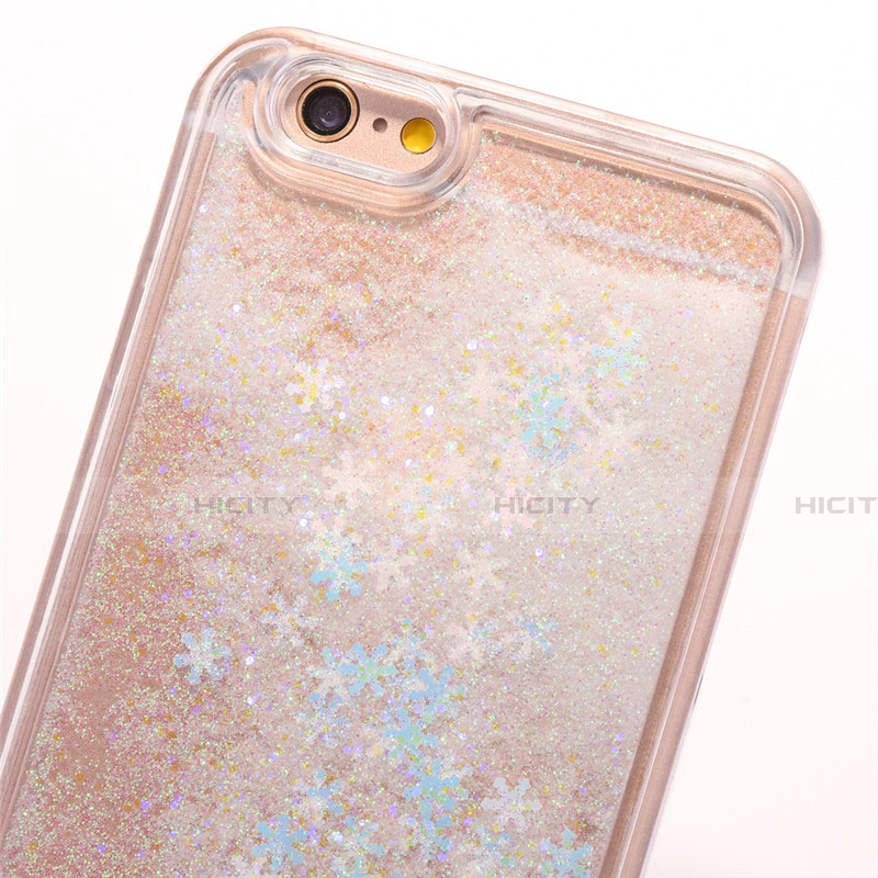 Funda Silicona Ultrafina Carcasa Transparente Flores T01 para Apple iPhone 6S