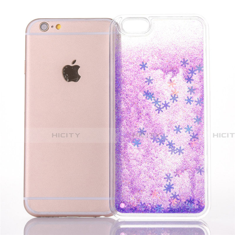 Funda Silicona Ultrafina Carcasa Transparente Flores T01 para Apple iPhone 6S Plus