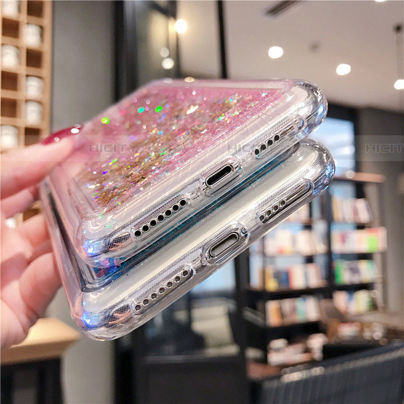 Funda Silicona Ultrafina Carcasa Transparente Flores T02 para Apple iPhone Xs