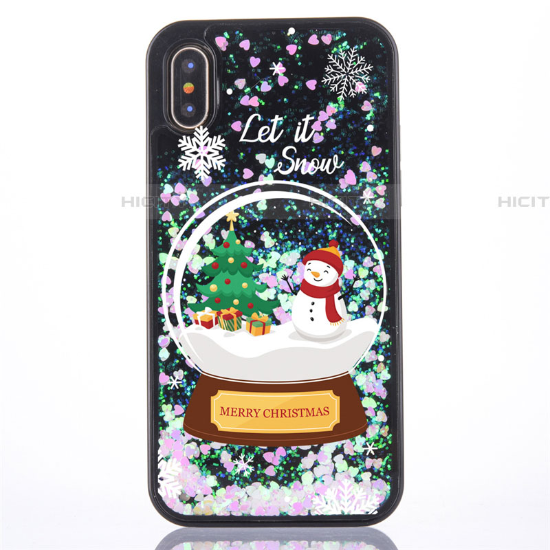 Funda Silicona Ultrafina Carcasa Transparente Flores T05 para Apple iPhone Xs