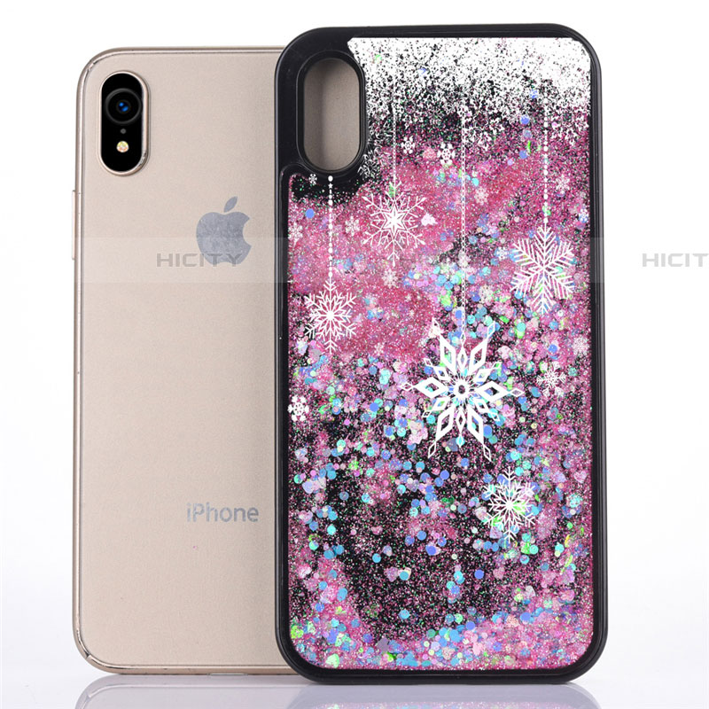 Funda Silicona Ultrafina Carcasa Transparente Flores T07 para Apple iPhone XR