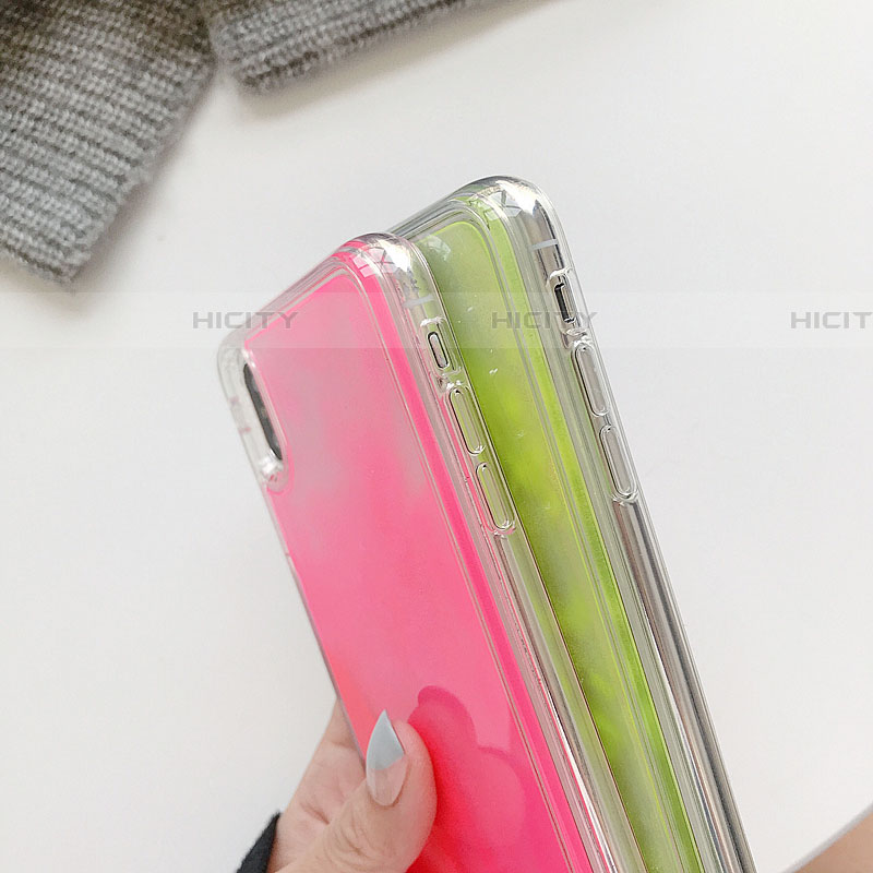 Funda Silicona Ultrafina Carcasa Transparente Flores T12 para Apple iPhone Xs