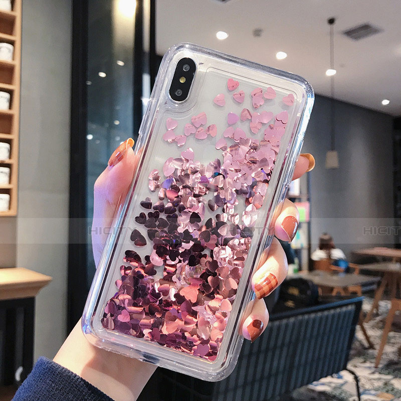 Funda Silicona Ultrafina Carcasa Transparente Flores T14 para Apple iPhone X