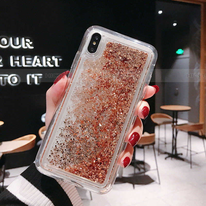 Funda Silicona Ultrafina Carcasa Transparente Flores T15 para Apple iPhone Xs