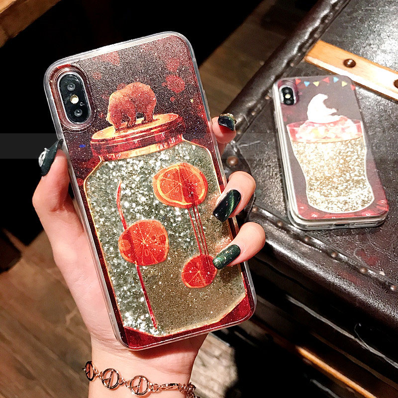 Funda Silicona Ultrafina Carcasa Transparente Flores T16 para Apple iPhone Xs