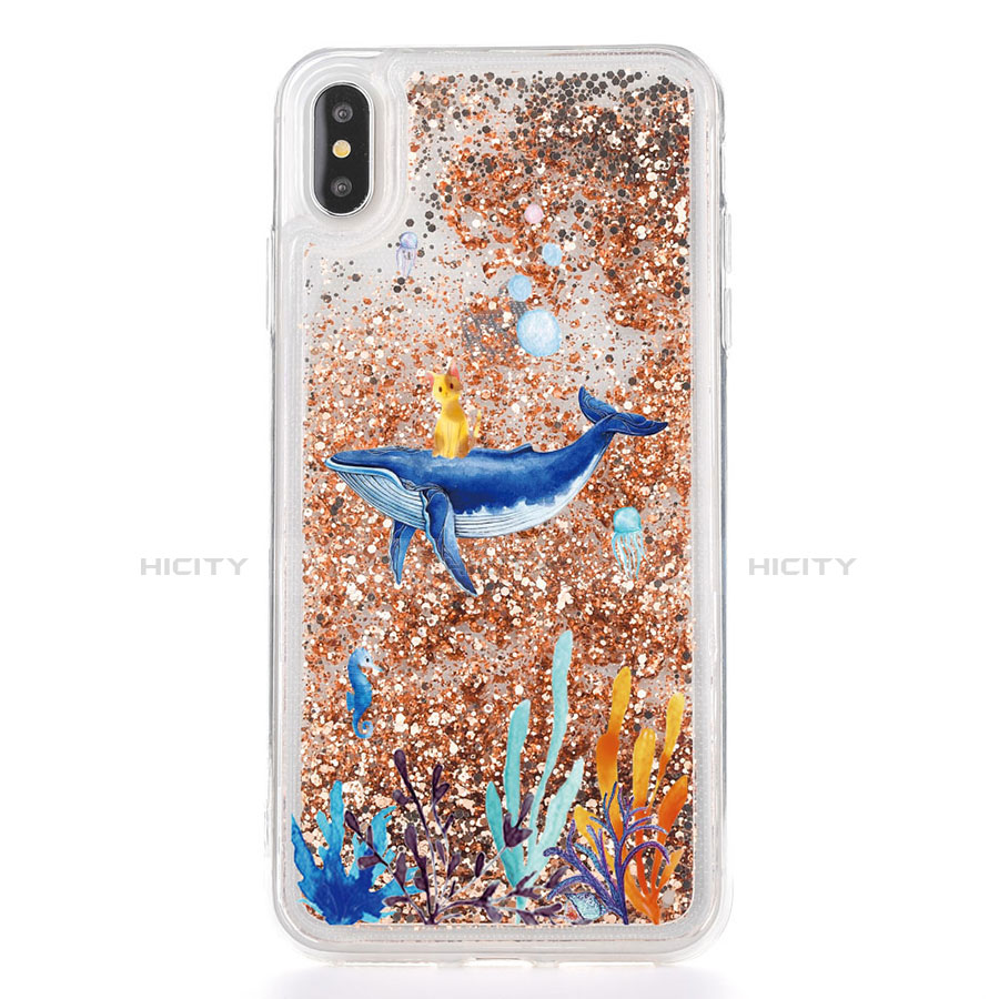 Funda Silicona Ultrafina Carcasa Transparente Flores T17 para Apple iPhone Xs