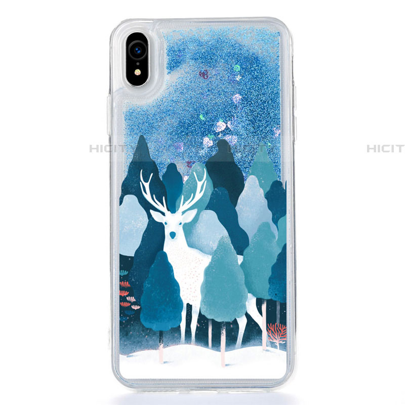 Funda Silicona Ultrafina Carcasa Transparente Flores T22 para Apple iPhone XR