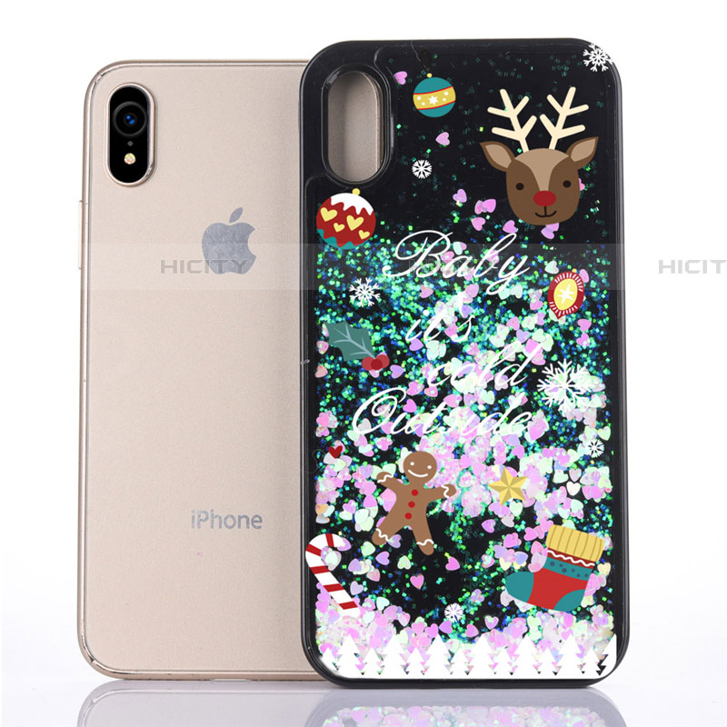 Funda Silicona Ultrafina Carcasa Transparente Flores Z01 para Apple iPhone XR