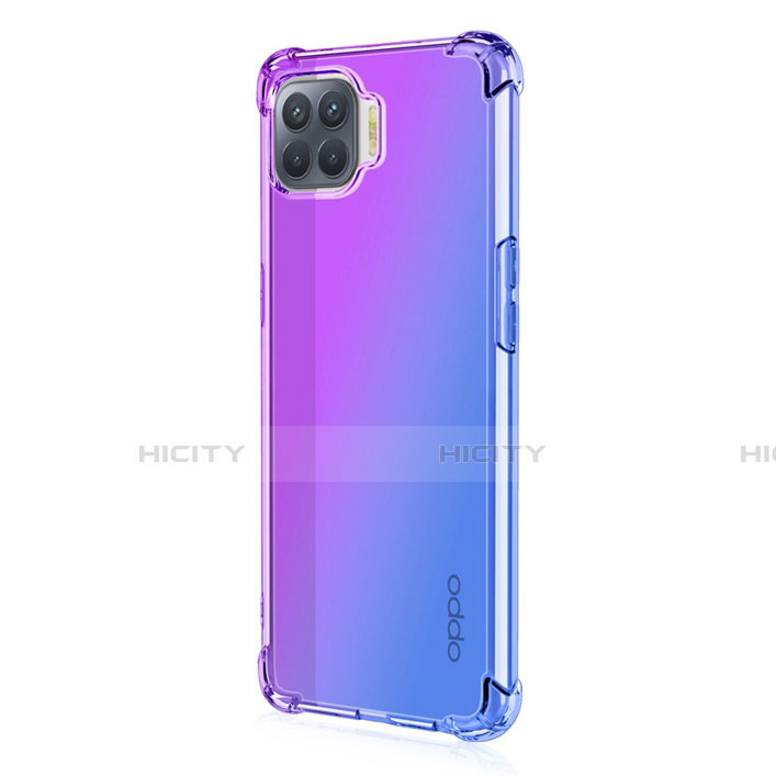 Funda Silicona Ultrafina Carcasa Transparente Gradiente G01 para Oppo Reno4 F