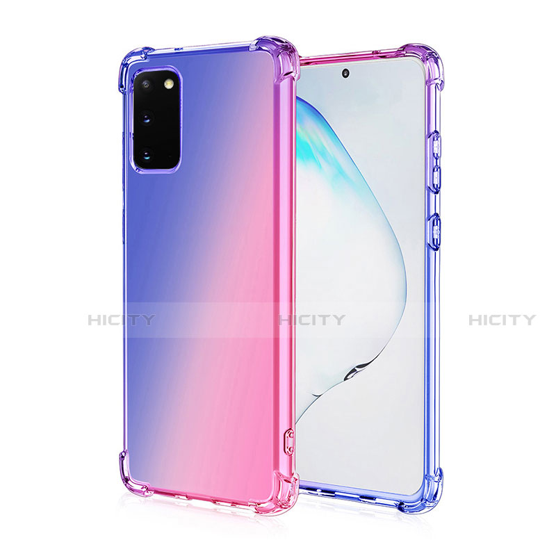 Funda Silicona Ultrafina Carcasa Transparente Gradiente G01 para Samsung Galaxy S20