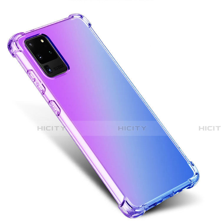 Funda Silicona Ultrafina Carcasa Transparente Gradiente G01 para Samsung Galaxy S20 Ultra 5G