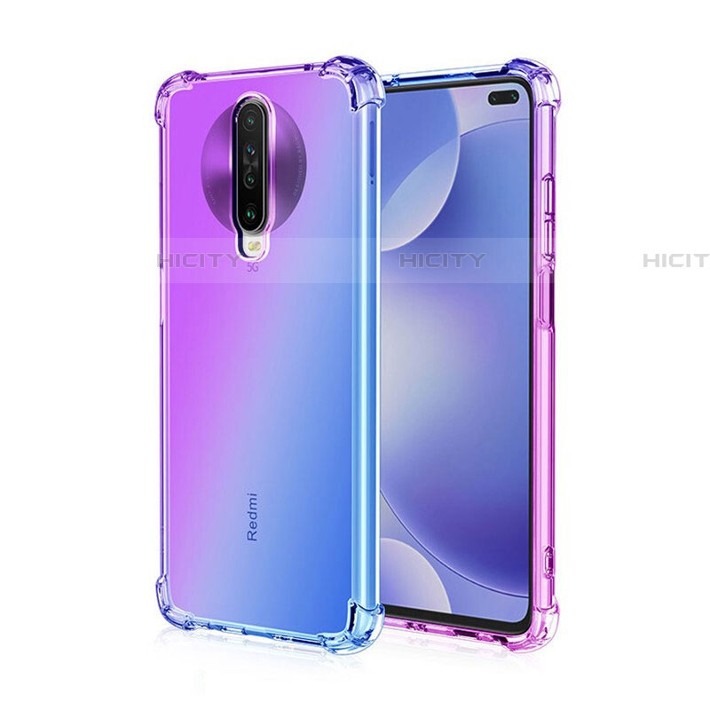 Funda Silicona Ultrafina Carcasa Transparente Gradiente G01 para Xiaomi Poco X2