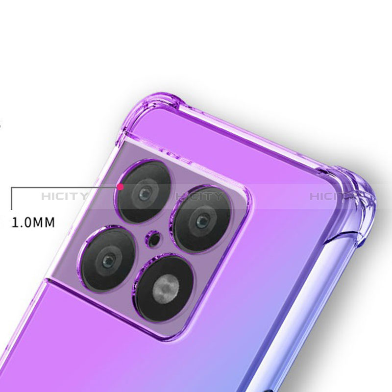 Funda Silicona Ultrafina Carcasa Transparente Gradiente para OnePlus 10 Pro 5G