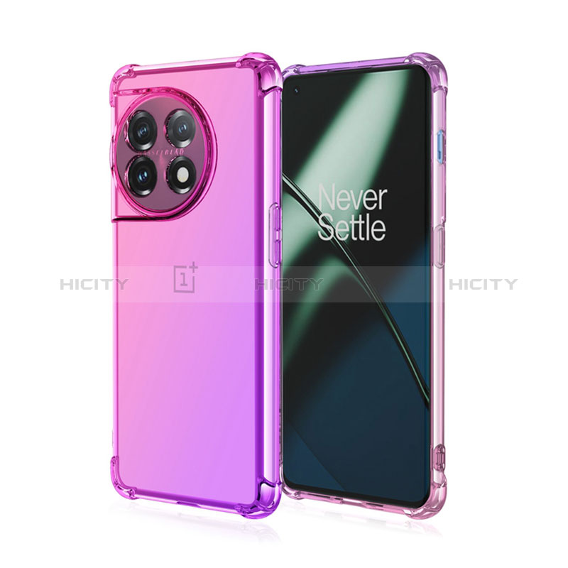 Funda Silicona Ultrafina Carcasa Transparente Gradiente para OnePlus Ace 2 Pro 5G