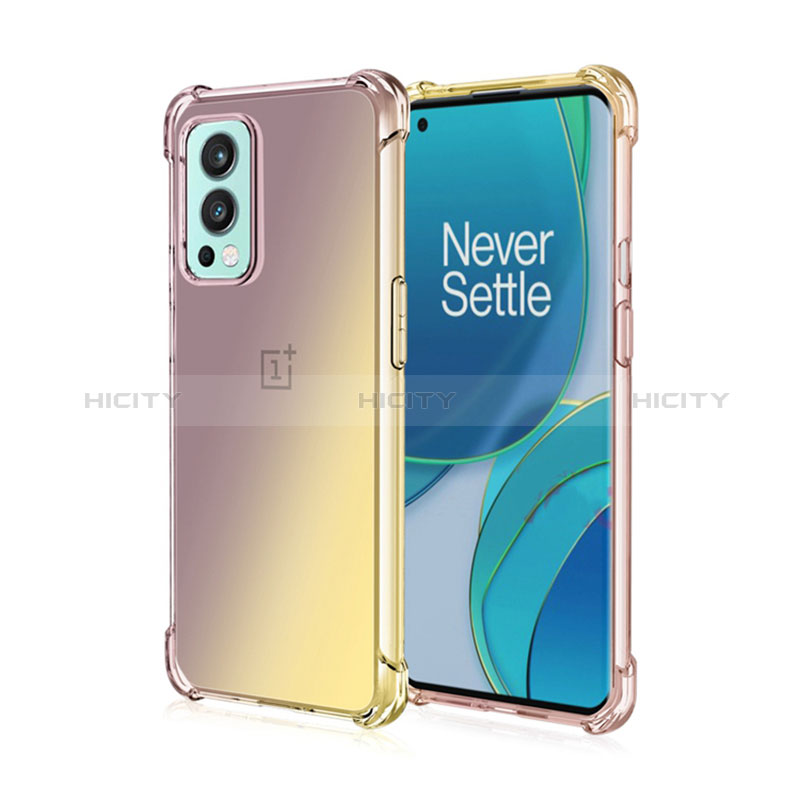 Funda Silicona Ultrafina Carcasa Transparente Gradiente para OnePlus Nord 2 5G