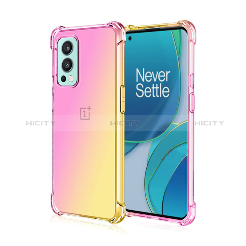 Funda Silicona Ultrafina Carcasa Transparente Gradiente para OnePlus Nord 2 5G