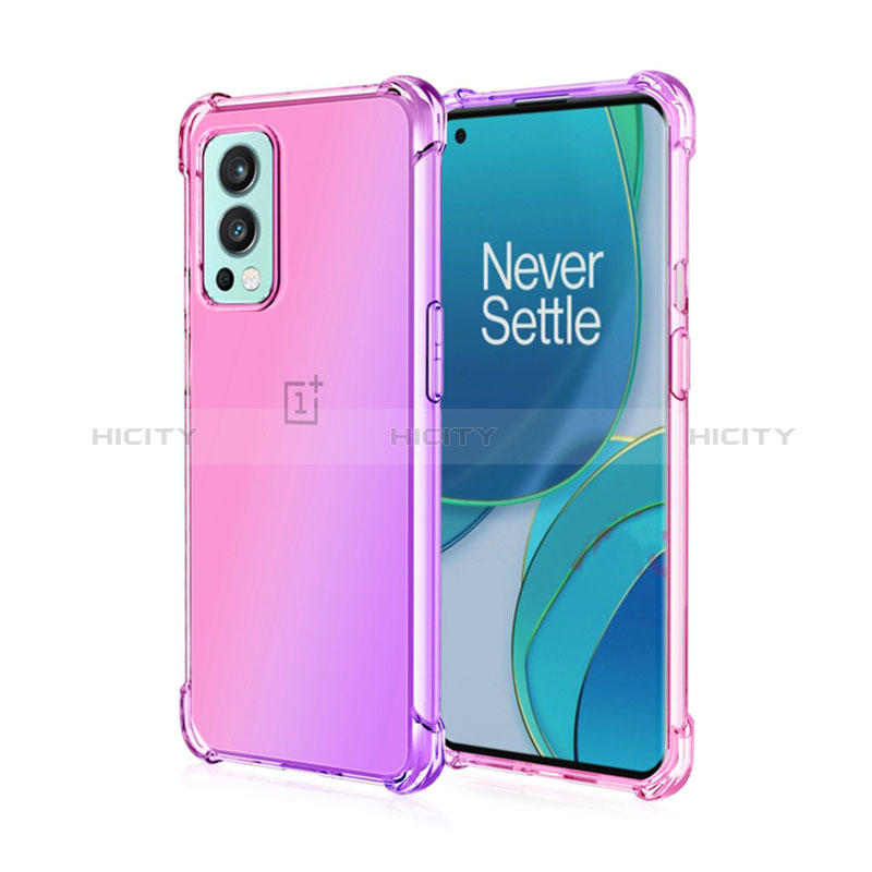 Funda Silicona Ultrafina Carcasa Transparente Gradiente para OnePlus Nord 2 5G