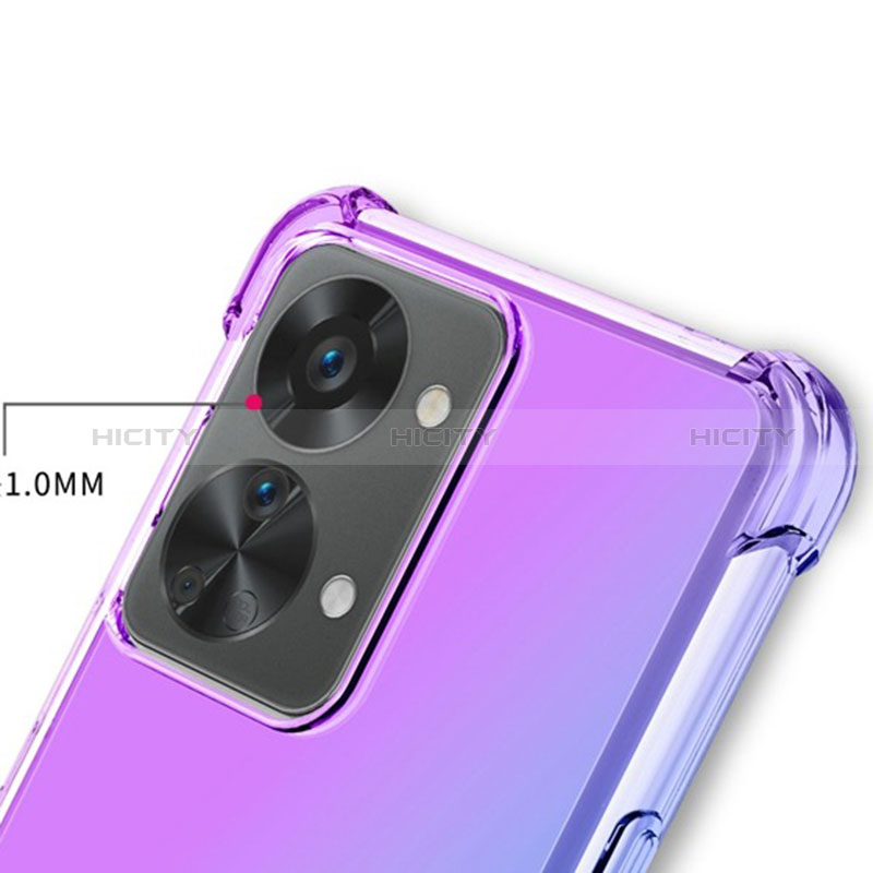 Funda Silicona Ultrafina Carcasa Transparente Gradiente para OnePlus Nord 2T 5G