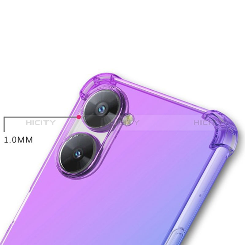 Funda Silicona Ultrafina Carcasa Transparente Gradiente para Realme 10S 5G