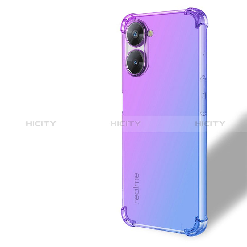 Funda Silicona Ultrafina Carcasa Transparente Gradiente para Realme 10S 5G