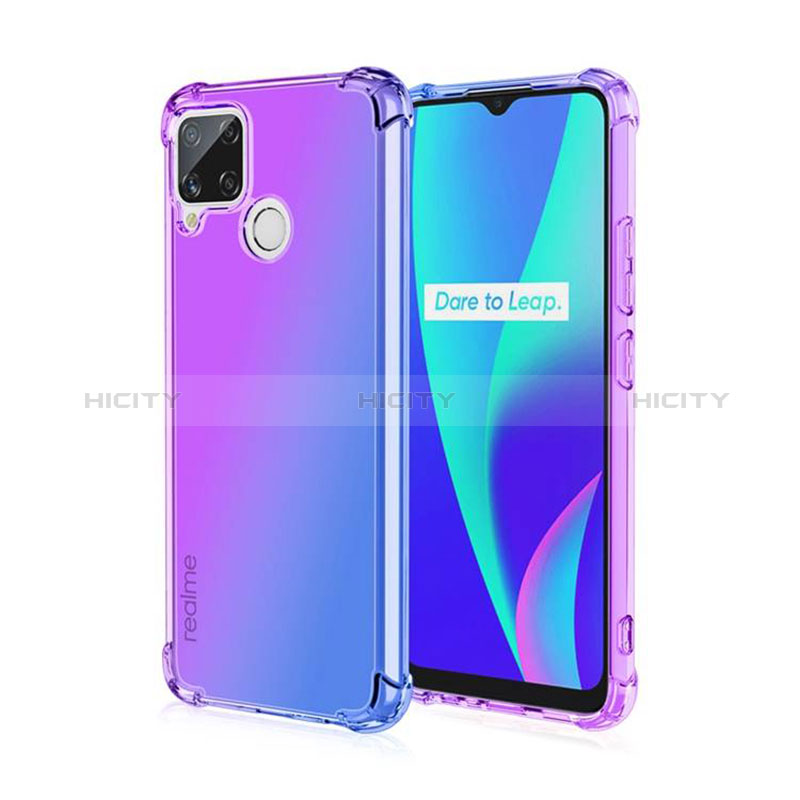 Funda Silicona Ultrafina Carcasa Transparente Gradiente para Realme 7i RMX2193