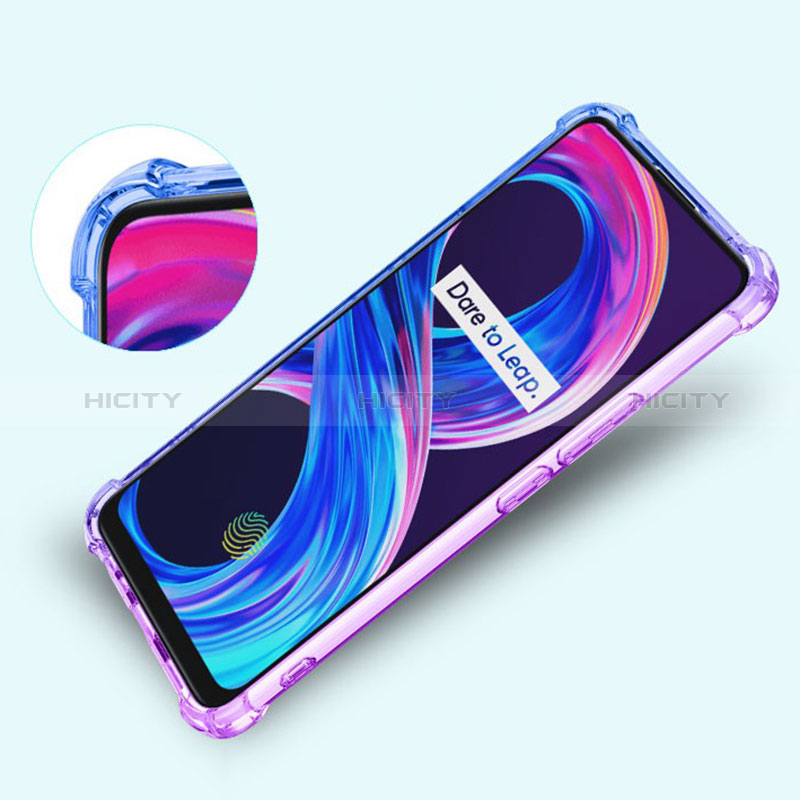 Funda Silicona Ultrafina Carcasa Transparente Gradiente para Realme 7i RMX2193