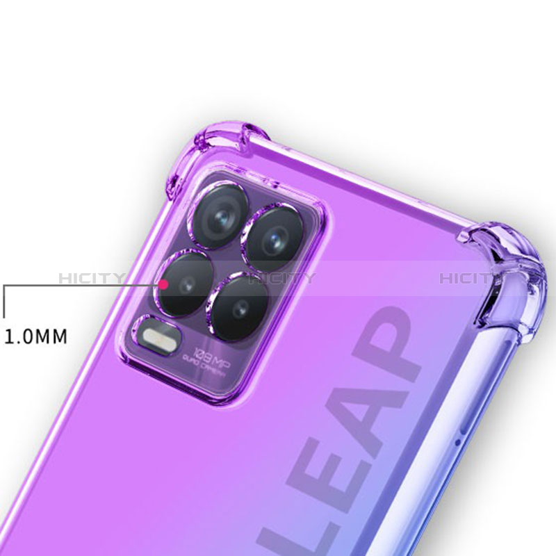 Funda Silicona Ultrafina Carcasa Transparente Gradiente para Realme 8 4G