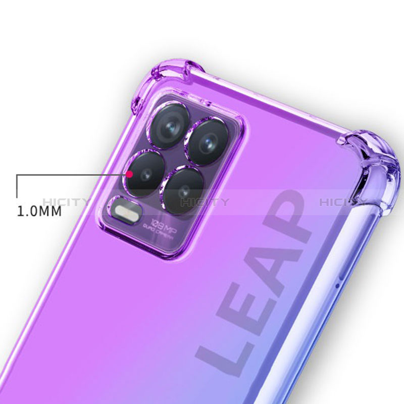 Funda Silicona Ultrafina Carcasa Transparente Gradiente para Realme 8 5G