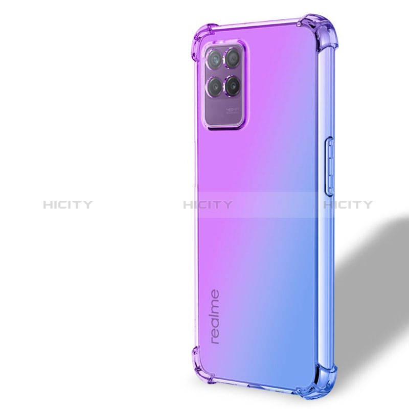 Funda Silicona Ultrafina Carcasa Transparente Gradiente para Realme 8i