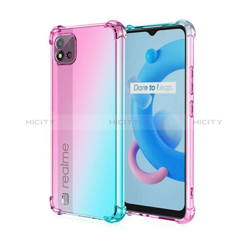 Funda Silicona Ultrafina Carcasa Transparente Gradiente para Realme C20