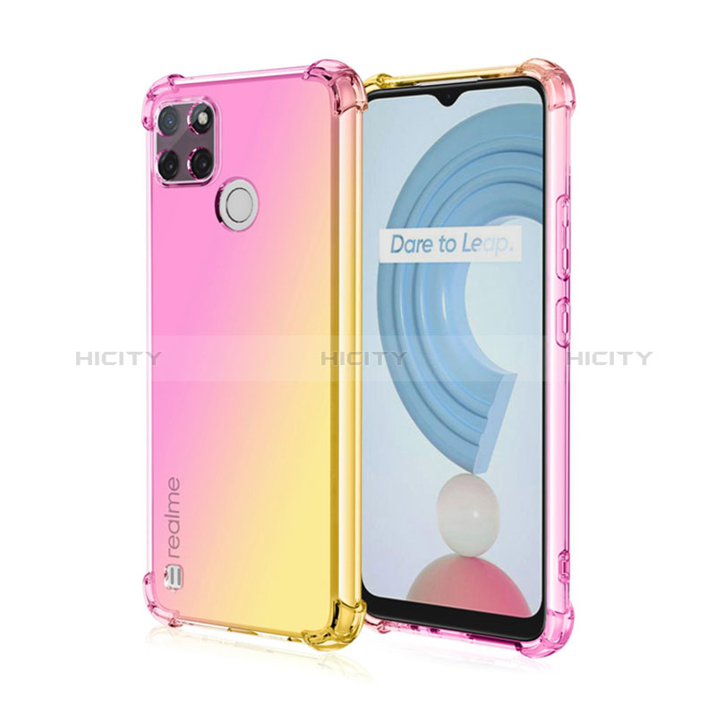 Funda Silicona Ultrafina Carcasa Transparente Gradiente para Realme C21Y