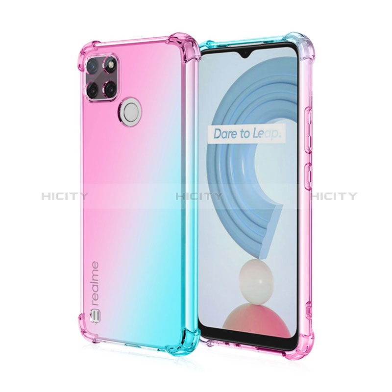 Funda Silicona Ultrafina Carcasa Transparente Gradiente para Realme C21Y