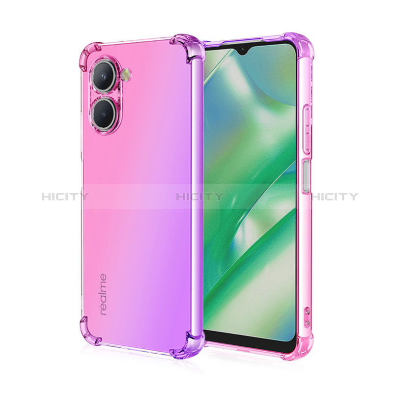 Funda Silicona Ultrafina Carcasa Transparente Gradiente para Realme C33 (2023)