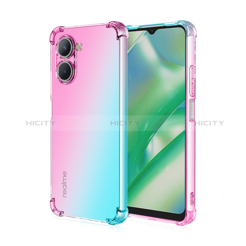 Funda Silicona Ultrafina Carcasa Transparente Gradiente para Realme C33 (2023)