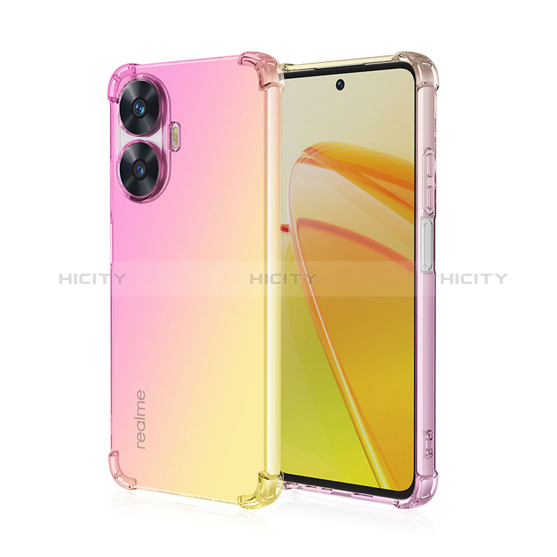 Funda Silicona Ultrafina Carcasa Transparente Gradiente para Realme C55