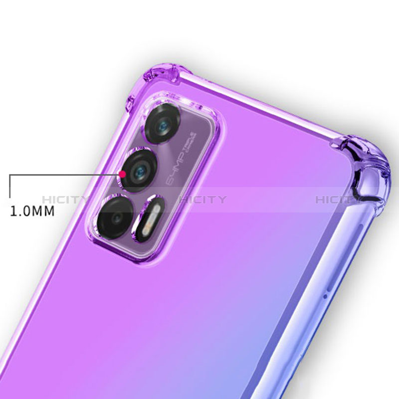 Funda Silicona Ultrafina Carcasa Transparente Gradiente para Realme GT 5G