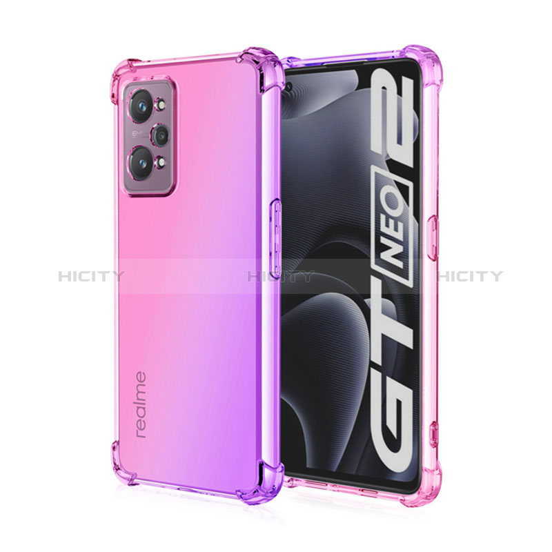 Funda Silicona Ultrafina Carcasa Transparente Gradiente para Realme GT Neo 3T 5G