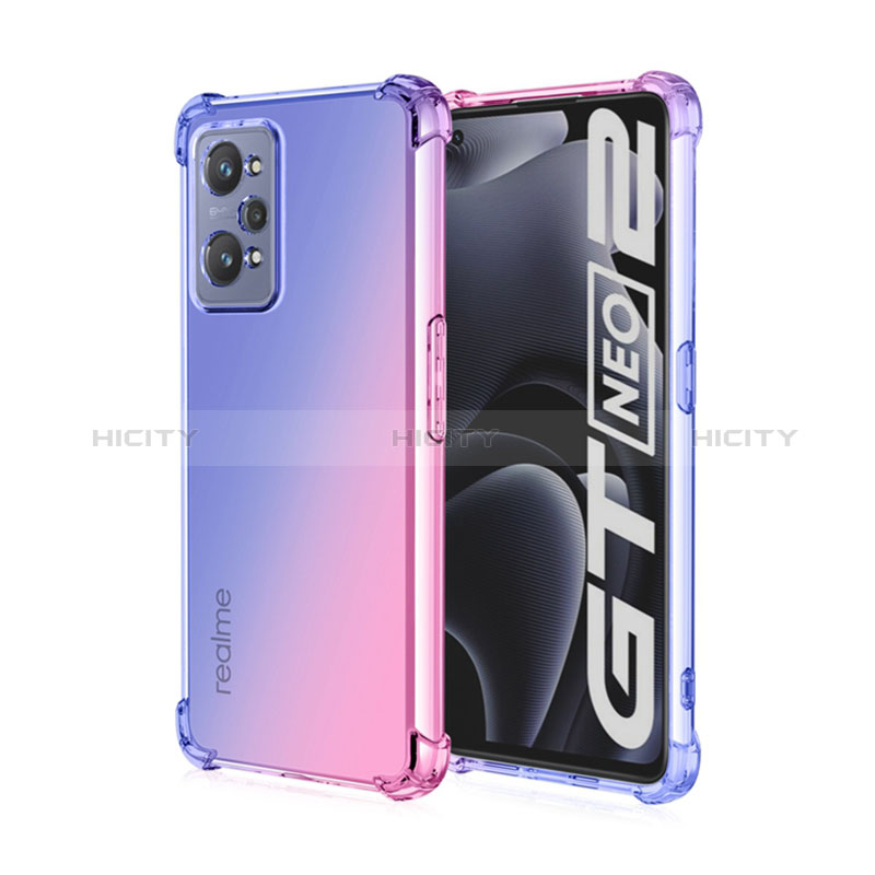 Funda Silicona Ultrafina Carcasa Transparente Gradiente para Realme GT Neo 3T 5G