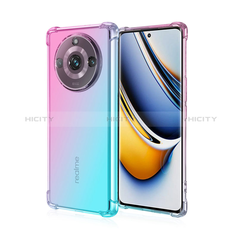 Funda Silicona Ultrafina Carcasa Transparente Gradiente para Realme Narzo 60 5G