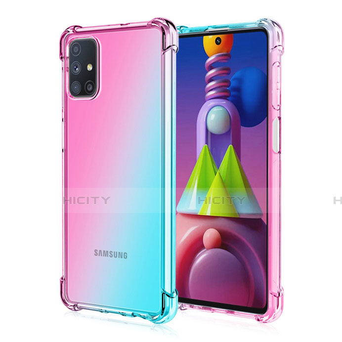 Funda Silicona Ultrafina Carcasa Transparente Gradiente para Samsung Galaxy M51