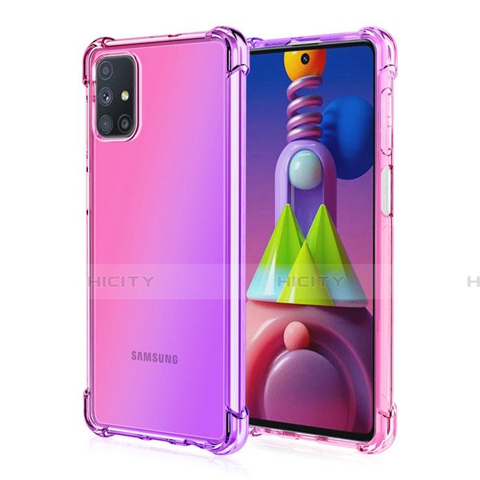 Funda Silicona Ultrafina Carcasa Transparente Gradiente para Samsung Galaxy M51