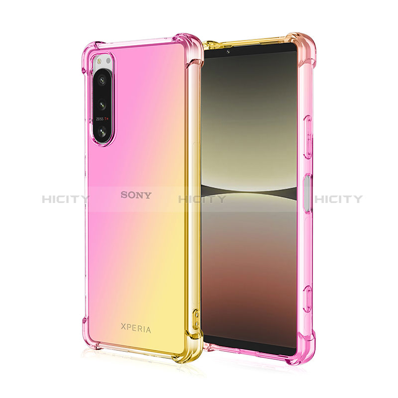 Funda Silicona Ultrafina Carcasa Transparente Gradiente para Sony Xperia 1 III