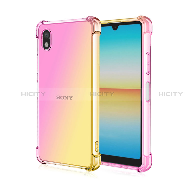 Funda Silicona Ultrafina Carcasa Transparente Gradiente para Sony Xperia Ace III